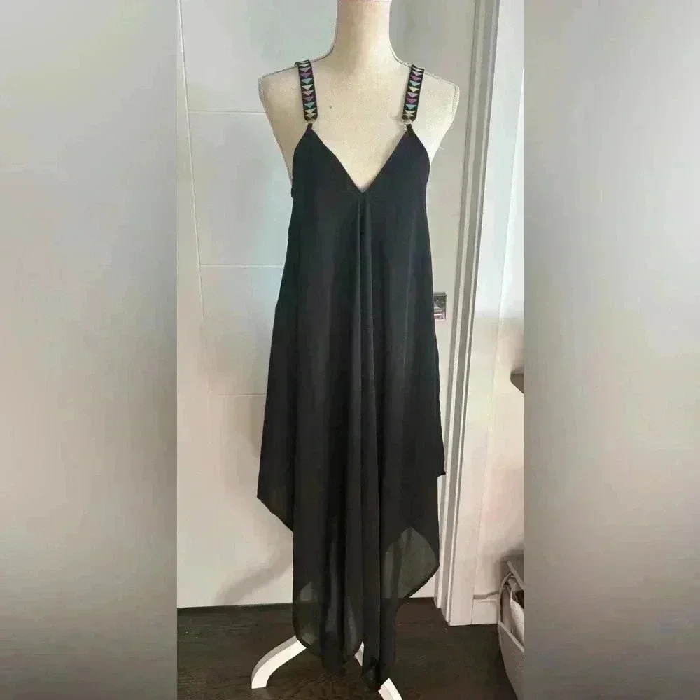 Jessica Simpson Elegant Black Sleeveless Dress